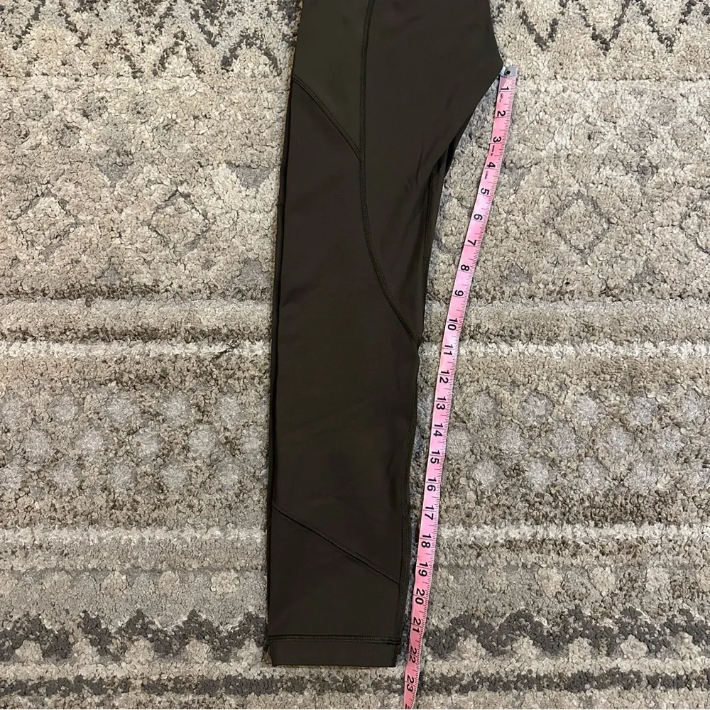 Lululemon All The Right Places Crop Dark Olive 4